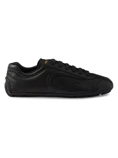 Prada Montecarlo Re-edition 2005 Nappa Leather Sneakers In Black