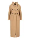 Prada Hooded Wool Coat