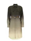 Prada Abito Chemisier In Twill Multicolor Donna