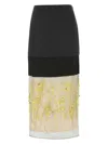 Prada Embroidered Cloth And Mesh Midi-skirt