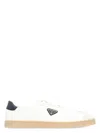 Prada White Napa Leather Sneakers