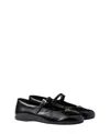 Prada Woman Black Flats In Black