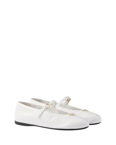 PRADA WOMEN'S NAPLAK PATENT LEATHER BALLERINAS