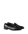 Prada Naplak Leather Loafers In Black