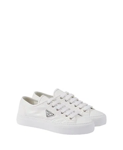 PRADA WOMEN'S NAPLAK PATENT LEATHER SNEAKERS