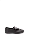 Prada Women Nappa Leather Ballerinas In Black