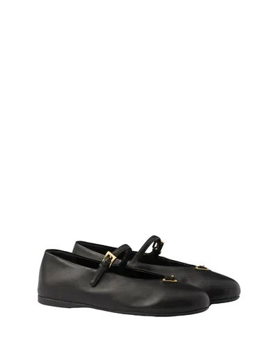 PRADA WOMEN'S NAPPA LEATHER BALLERINAS