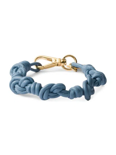 Prada Women's Nappa Leather Bracelet In Blue