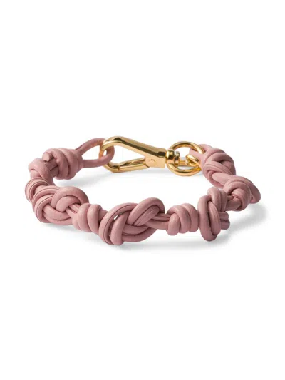Prada Women's Nappa Leather Bracelet In Pink