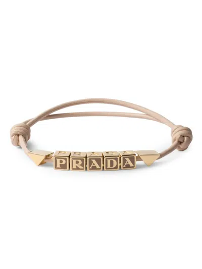 Prada Women's Nappa Leather Bracelet In Pink