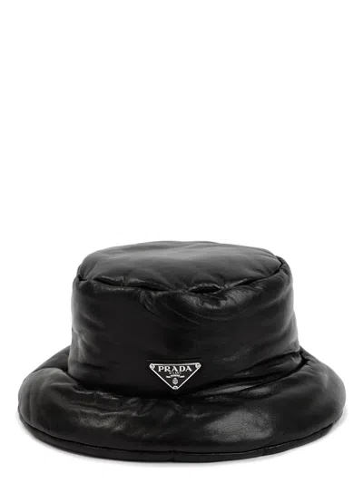 Prada Women's Nappa Leather Padded Hat