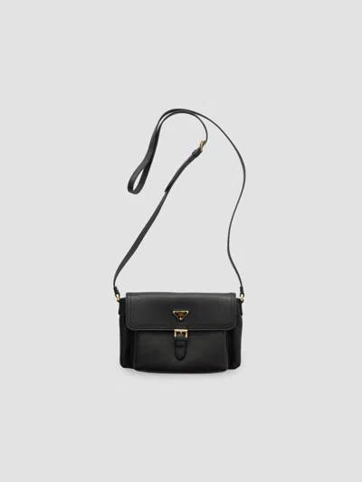 Prada Nappa Leather Smartphone Holder In Burgundy