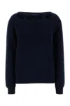 Prada Maglione In Cotone Blu Navy  Donna