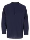 Prada Navy Blue Poplin Oversize Shirt