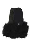 Prada Women's Nylon And Nappa Leather Gloves