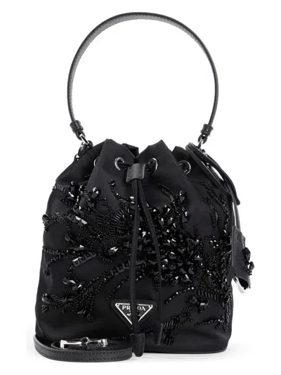 PRADA WOMEN'S NYLON BUCKET BAG