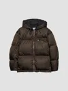 Prada Women's Nylon Down Jacket In Brown