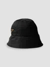 Prada Re-nylon Hat In Black