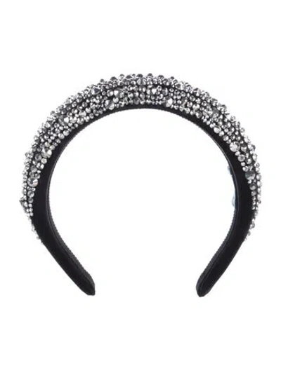 Pre-owned Prada Women's Nylon Headband In Black