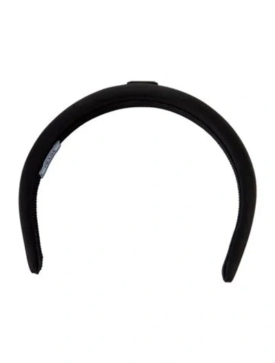 Pre-owned Prada Women's Nylon Headband W/tags In Black
