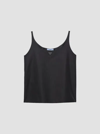 Prada Women's Nylon Tank Top In Black