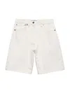 Prada Women's Old Denim Bermuda Shorts In White