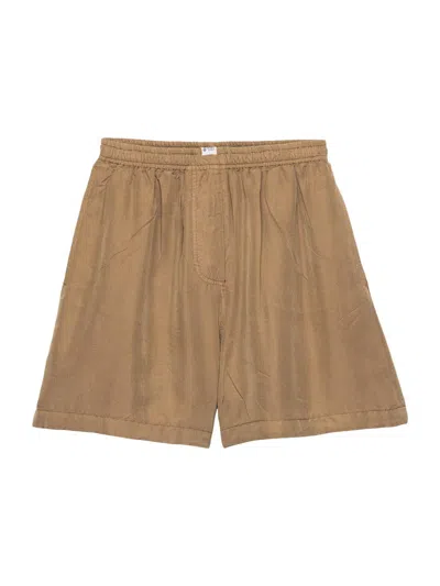 Prada Women's Old Silk Shorts In Brown
