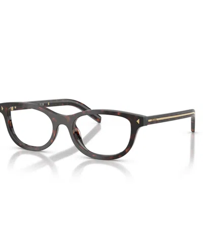 Prada Women's Oval Eyeglasses, Pr D01vu