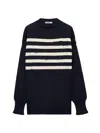 Prada Oversized Wool Sweater In Blue