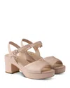 Prada Women's Padded Nappa Leather Sandals In Neutral