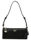 Prada Medium Re-nylon And Leather Shoulder Bag