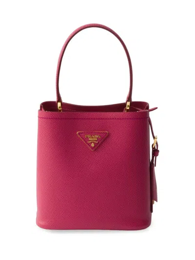 Prada Panier Mini Saffiano Leather Bag In Pink