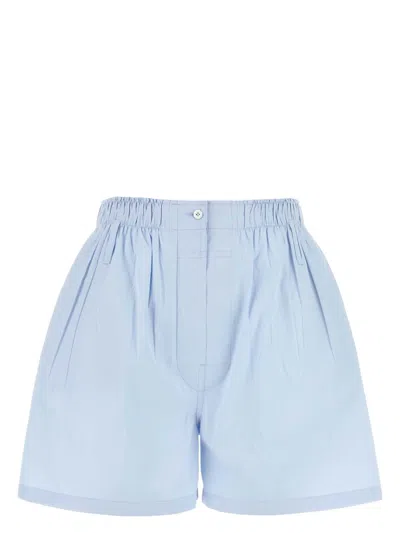 PRADA WOMEN'S PASTEL POPLIN SHORTS
