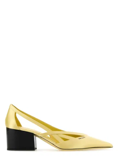 PRADA WOMEN'S PASTEL SATIN PUMPS