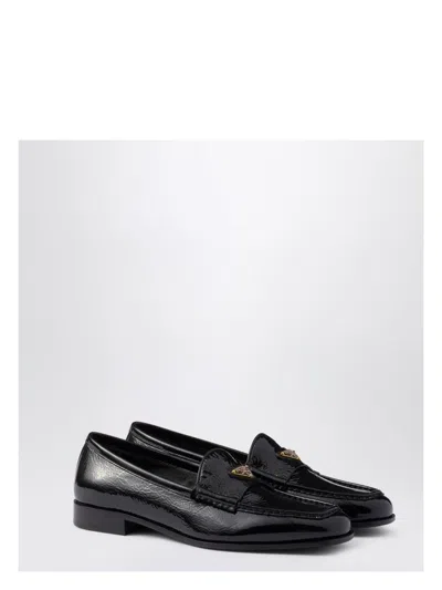 PRADA WOMEN'S PATENT LEATHER LOAFER