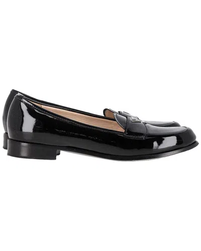 PRADA PRADA WOMEN'S PATENT LEATHER LOGO PLAQUE LOAFER