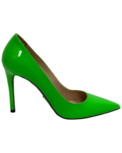 Prada Women's Patent Leather Pointy-toe Pump (authentic Pre-loved) In Green