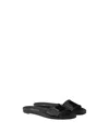 Prada Practical Leather Slippers For Women In Black