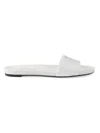 Prada White Leather Sandals In White