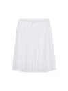 Prada White Cotton Polyester Skirt In White