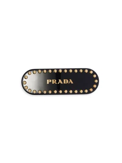 Prada Women's Plex Hair Clip In Black