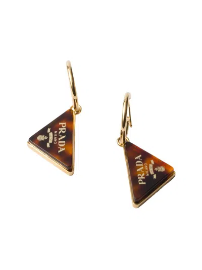 Prada Women's Plexi Glass Earrings