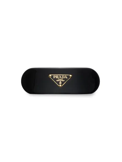 Prada Women's Plexiglas Hair Clip In Black