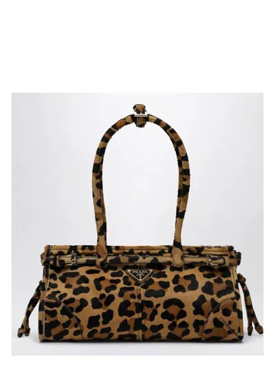 PRADA WOMEN'S PONY SKIN LEATHER MEDIUM HANDBAG