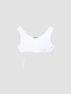 Prada Poplin Top In White