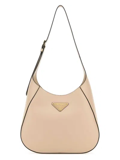 PRADA WOMEN'S POWDER LEATHER SHOULDER BAG