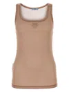 Prada Women's Powder Silk Tank Top