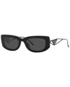 Prada Triangle-plaque Square-frame Sunglasses In Black