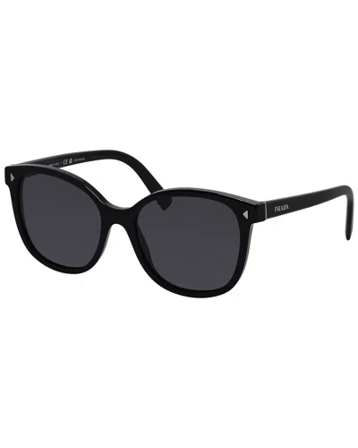 Prada Women's Pr22zs 53mm Polarized Sunglasses In Black