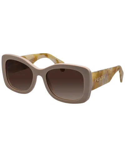 Prada Women's Pra08s 56mm Sunglasses In Brown